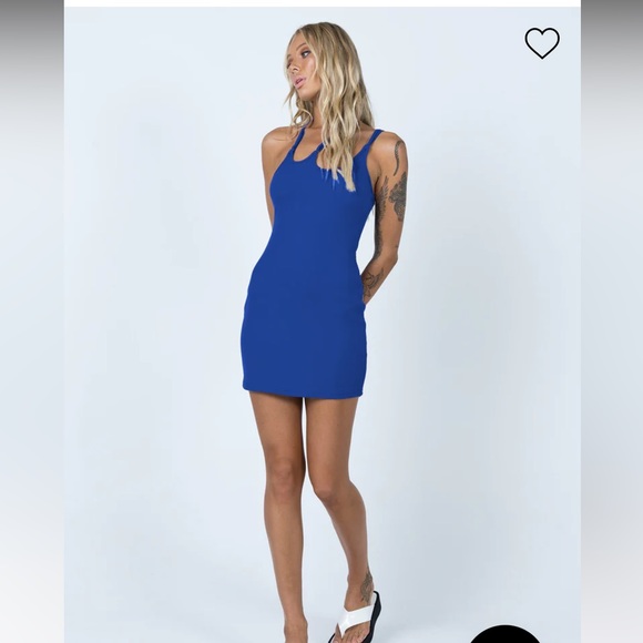 Princess Polly Navy Dress - Picture 2 of 3